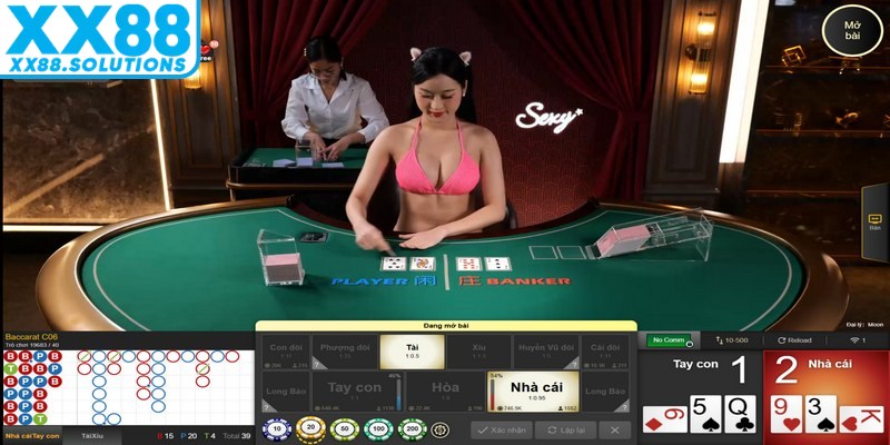 Baccarat là một trong những sản phẩm nổi bật nhất tại casino XX88