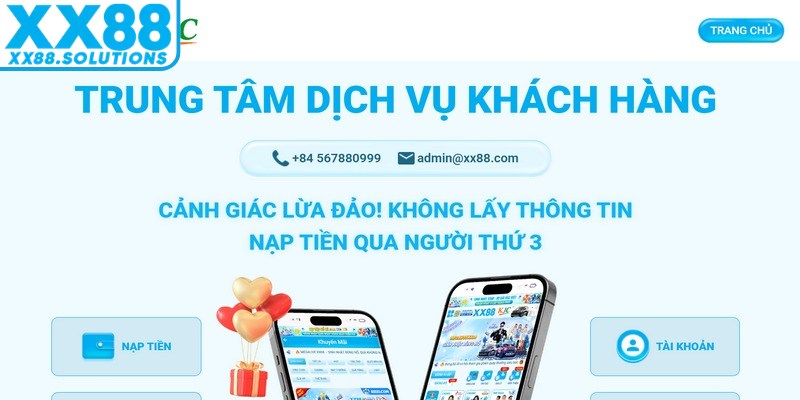 Chăm sóc khách hàng tại XX88 giữ vai trò cầu nối giữa người chơi và nền tảng