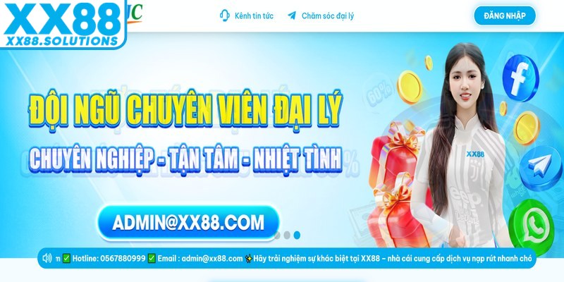 Đại lý XX88 hoạt động theo hình thức giới thiệu người chơi mới tham gia hệ thống