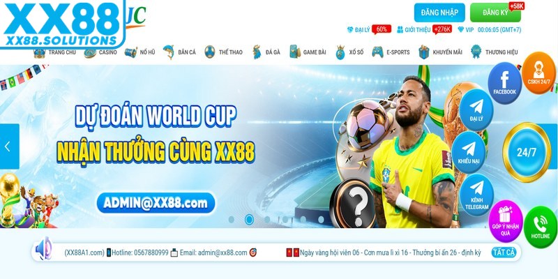 Nhận link từ bộ phận chăm sóc khách hàng của hệ thống XX88