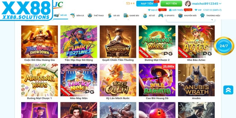 Chuyên mục được đầu tư mạnh về hình ảnh với thiết kế slot đa dạng chủ đề