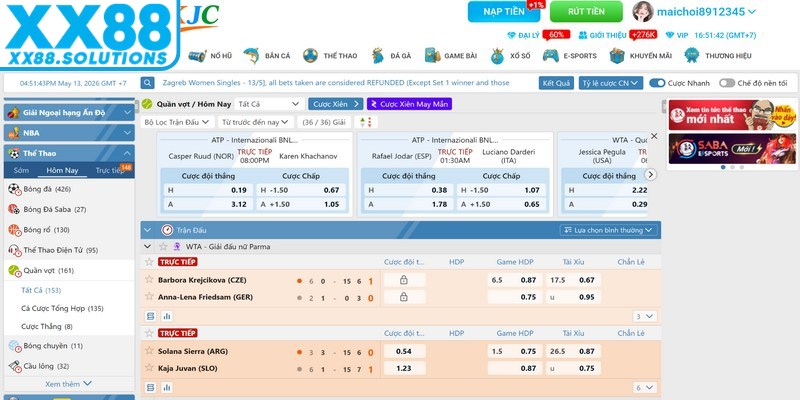 Tennis mang đến trải nghiệm theo dõi hấp dẫn với nhịp độ thi đấu nhanh