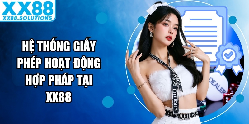 Hệ thống giấy phép hoạt động hợp pháp tại XX88