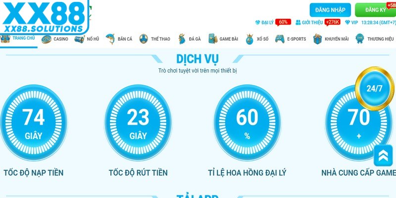 XX88 áp dụng rất nhiều công nghệ bảo mật hiện đại 